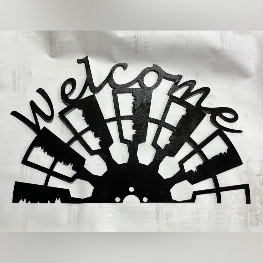 Custom metal Welcome signs